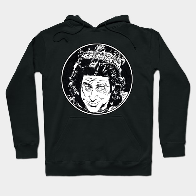 PRINCE JOHN - Robin Hood Men in Tights (Circle Black and White) Hoodie by Famous Weirdos